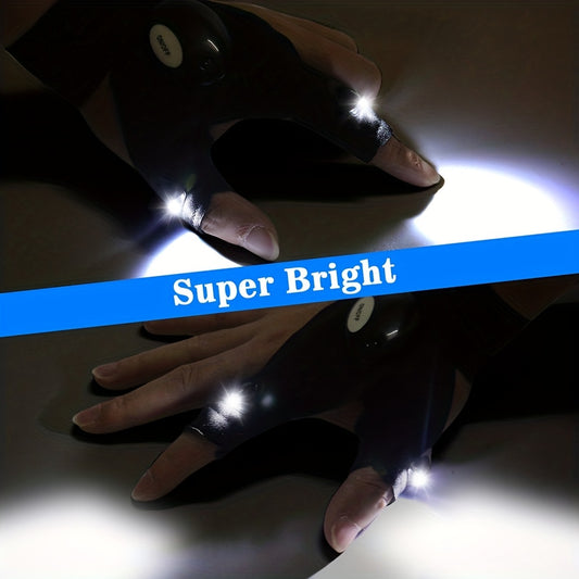 1pc LED Torch Gloves - Perfect Camping Tool And Gift For Men On Christmas Or Birthday