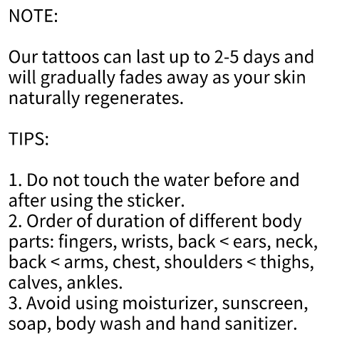 Simple Smile Tattoo Sticker Finger Temporary Tattoo