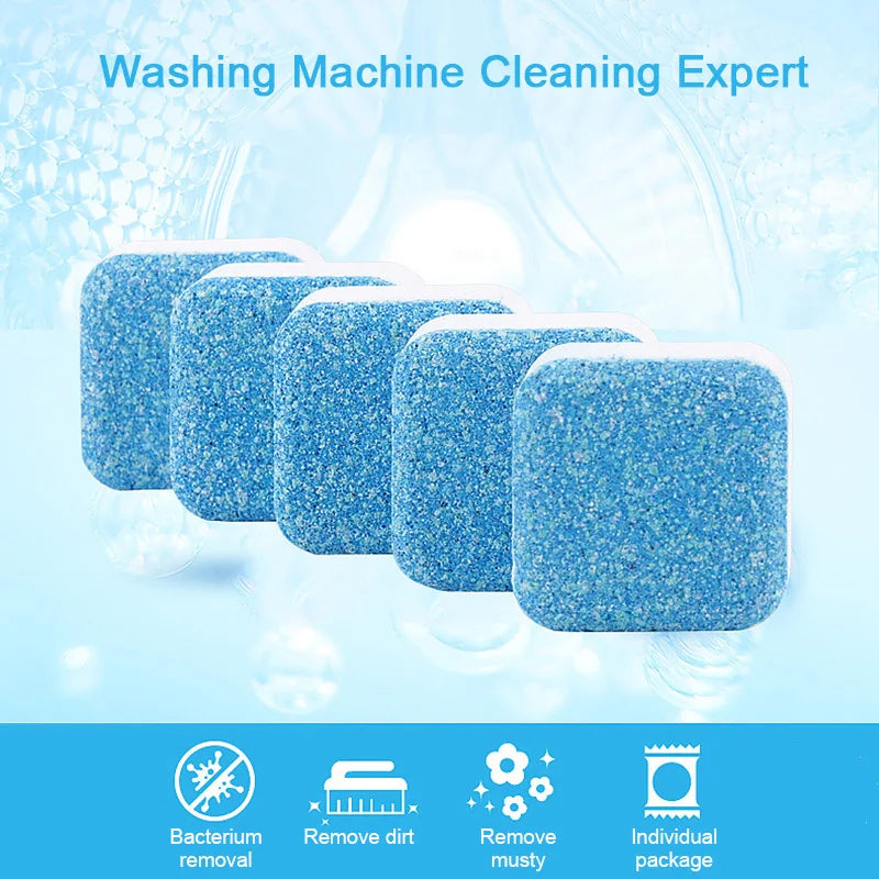 Wholesale 1/5/10Pcs Washing Machine Cleaner Washer Cleaning Laundry Soap Detergent Effervescent Tablet Washer Cleaner