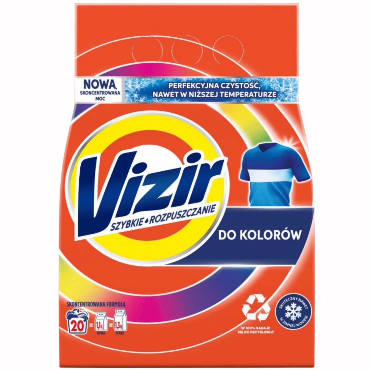 Vizir washing powder for colored fabrics 1.1 kg 20 RIGHT