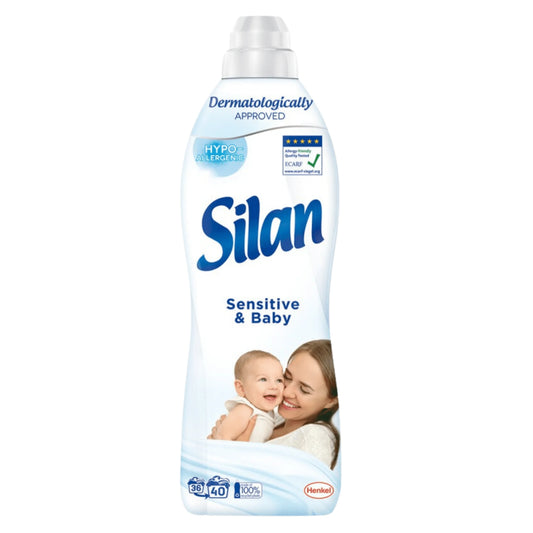 SILAN Sensitive & Baby 880ml - Płyn do Płukania Hipoalergiczny 40 Prań