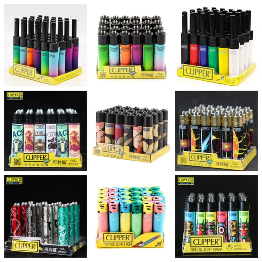 Zapalniczka CLIPPER z Młynkiem - Metalowa Gazowa Wielokrotnego Użytku