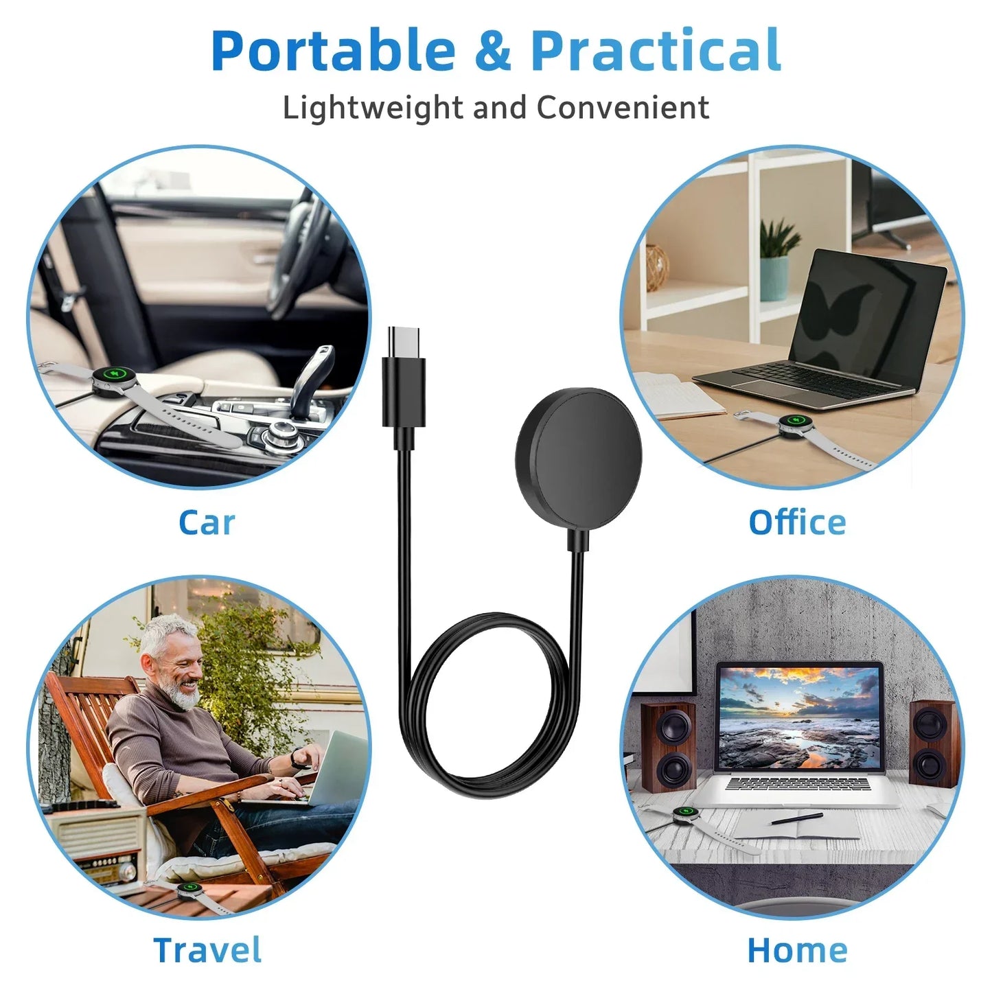 Ładowarka Samsung Galaxy Watch USB-C - Watch 7/6/5/4 Classic Pro Zamiennik