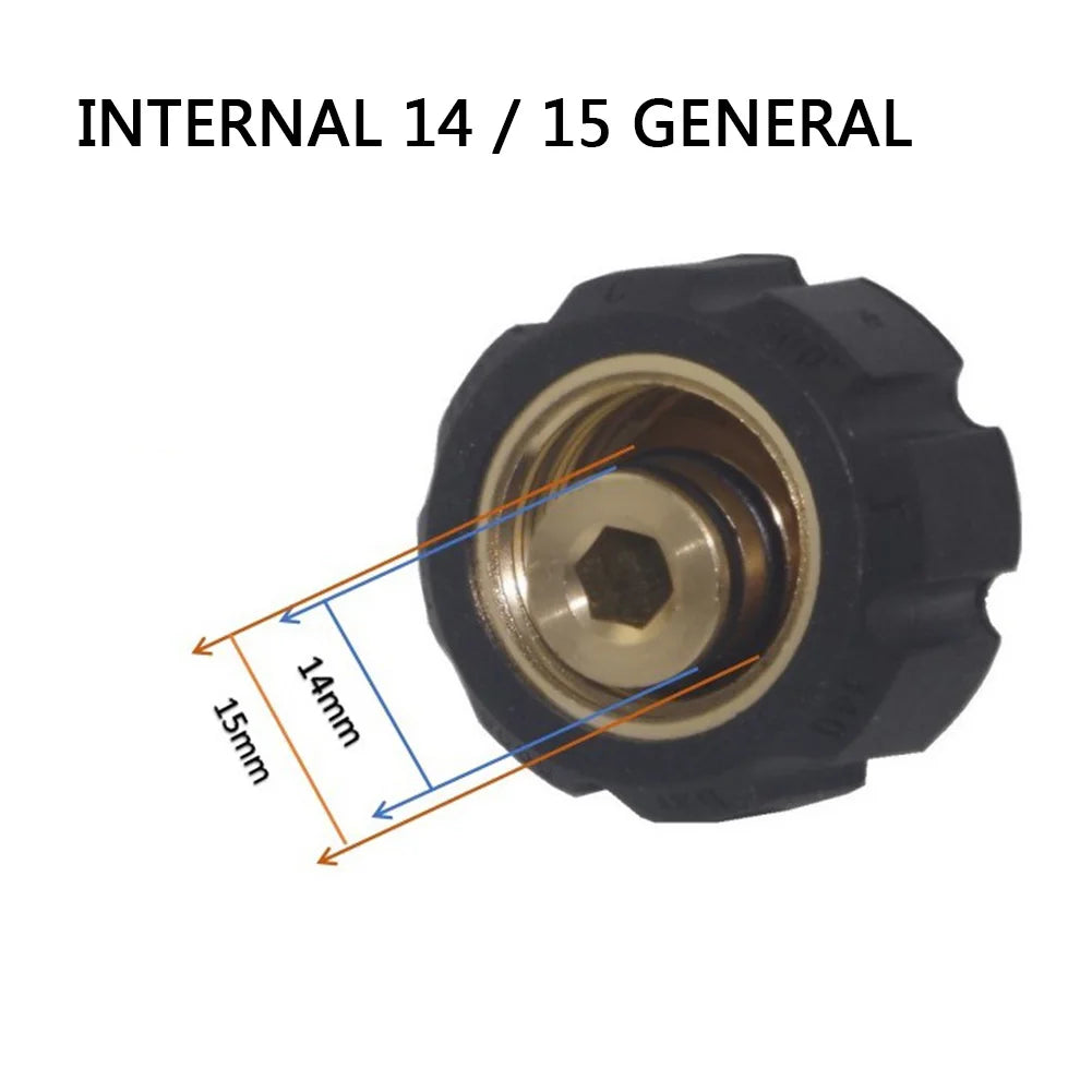 Adapter Złącze Myjki 1/4 3/8 QD Female M22 14mm 15mm - Pressure Washer Connector