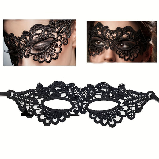 Black Lace Eye Mask Gothic Costume Mask Animal Half Mask Cosplay Masquerade Dress Party