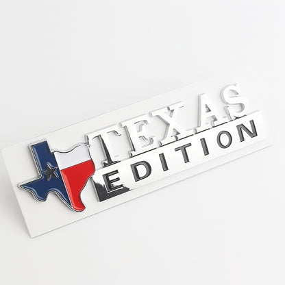 ABS TEXAS EDITION Car Rear Trunk Tail Emblem Badge TEXAS EDITION Side Fender Car-styling Stickers Motorcycle Bike Home Decorations Car Accessories