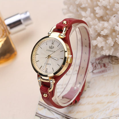 Leather Strap Watch Strap Fashion Ladies Quartz Watch Fancy Women Watches Jewelry Sophisticated And Stylish Women Watch
