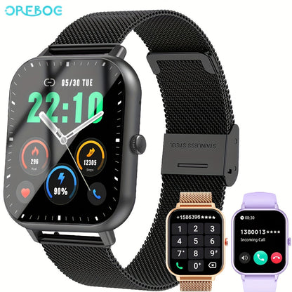 Smartwatch Damski/Męski 4.65cm Full Touch - 100+ Trybów Sportowych, AI, Gry