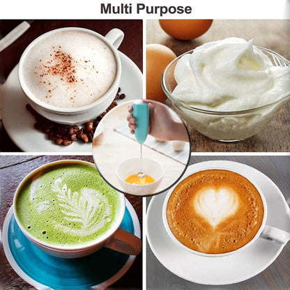 1pc Electric Egg Beater Milk Frother For Coffee Cappuccino Creamer Agitator Kitchen Accessories Mini Portable Whisk Cooking Gadgets