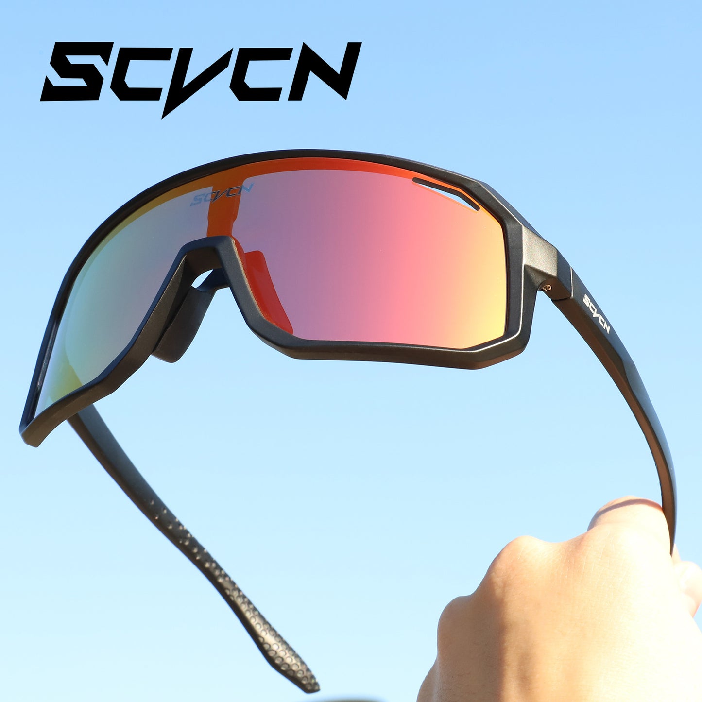 SCVCN Cycling Glasses, MTB Outdoor Sports Bike Cycling Glasses For Man Woman, Bicycle Driving Fishing Golf Beach Baseball
