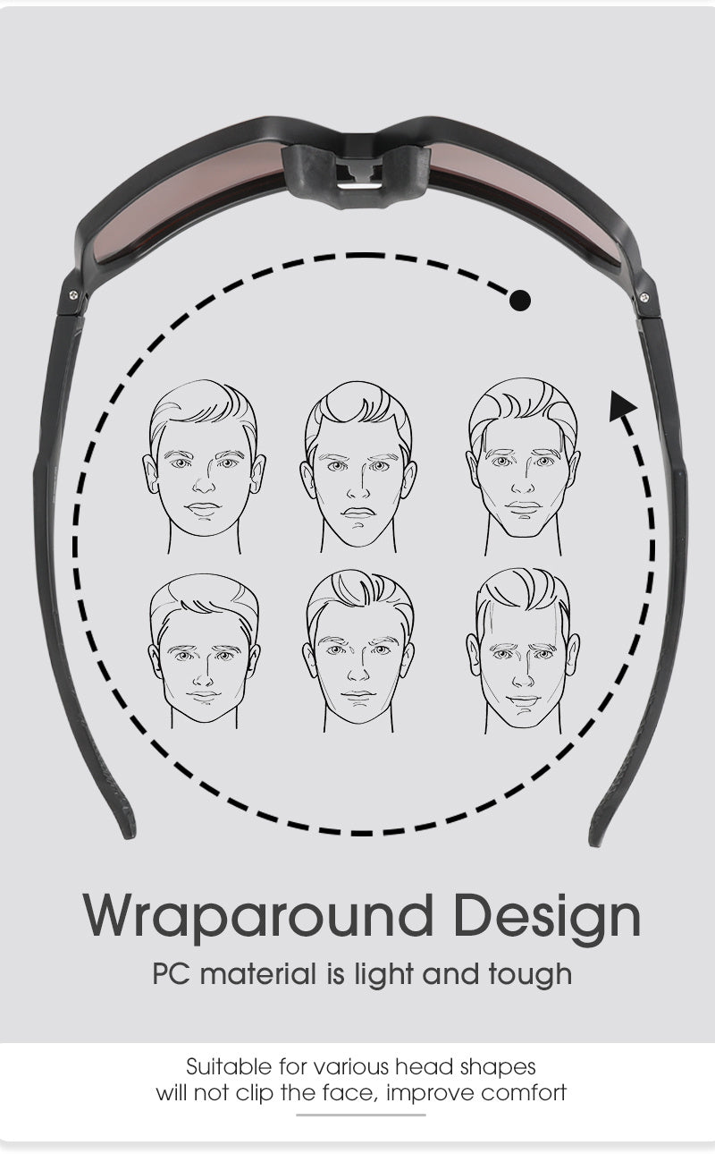 SCVCN Cycling Glasses, MTB Outdoor Sports Bike Cycling Glasses For Man Woman, Bicycle Driving Fishing Golf Beach Baseball