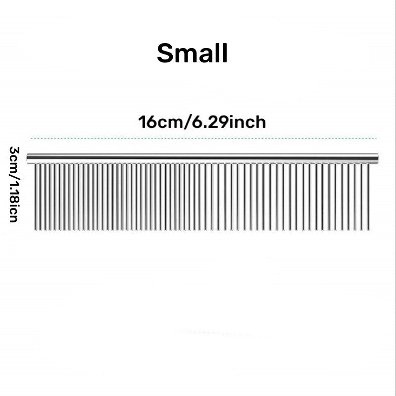 Premium Stainless Steel Dematting Comb for Effective Grooming of Long-Haired Cats and Dogs