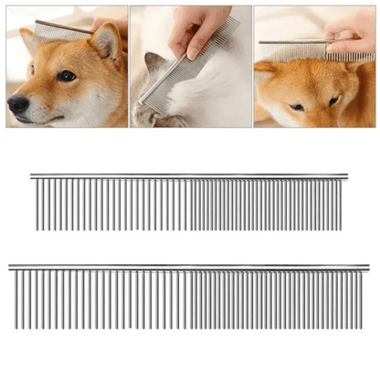 Premium Stainless Steel Dematting Comb for Effective Grooming of Long-Haired Cats and Dogs