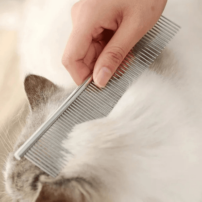 Premium Stainless Steel Dematting Comb for Effective Grooming of Long-Haired Cats and Dogs