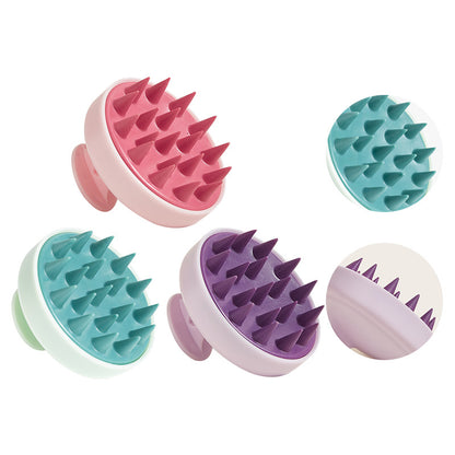 Soft Silicone Hair Massage Brush - Silicone Shampoo Hair Brush - Hair Washing Comb, Skin-friendly, Soft And Comfortable, Exfoliates Scalp Dead Skin, Three Colors Available