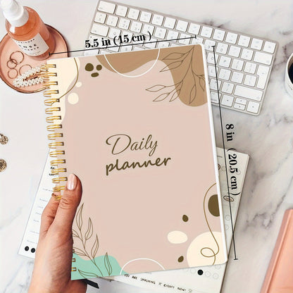 Stay Organized & On Track: 1pc Daily Planner Undated To-Do List Notebook With Priorities, Notes, Mood & Water Tracker - 8*5.5 - 52 Sheets