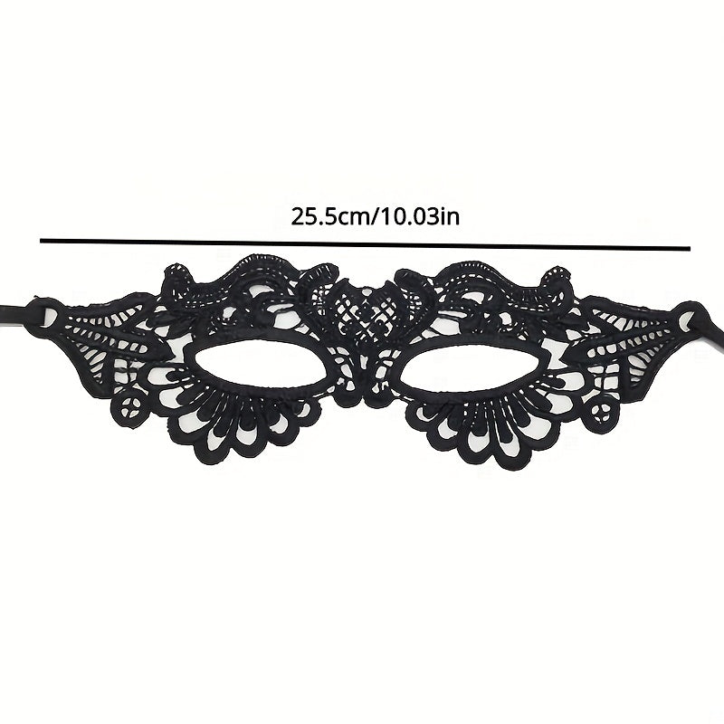 Black Lace Eye Mask Gothic Costume Mask Animal Half Mask Cosplay Masquerade Dress Party