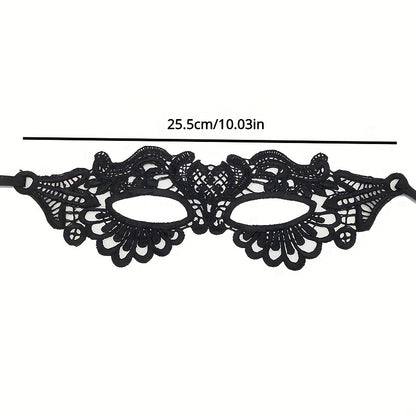 Black Lace Eye Mask Gothic Costume Mask Animal Half Mask Cosplay Masquerade Dress Party