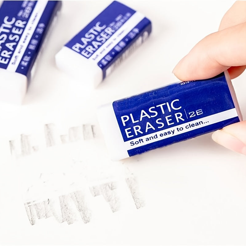6pcs Eraser Set - Perfect for School Students - Pencil Exam & Art Erasers - 2B Eraser - Great Student Prize!