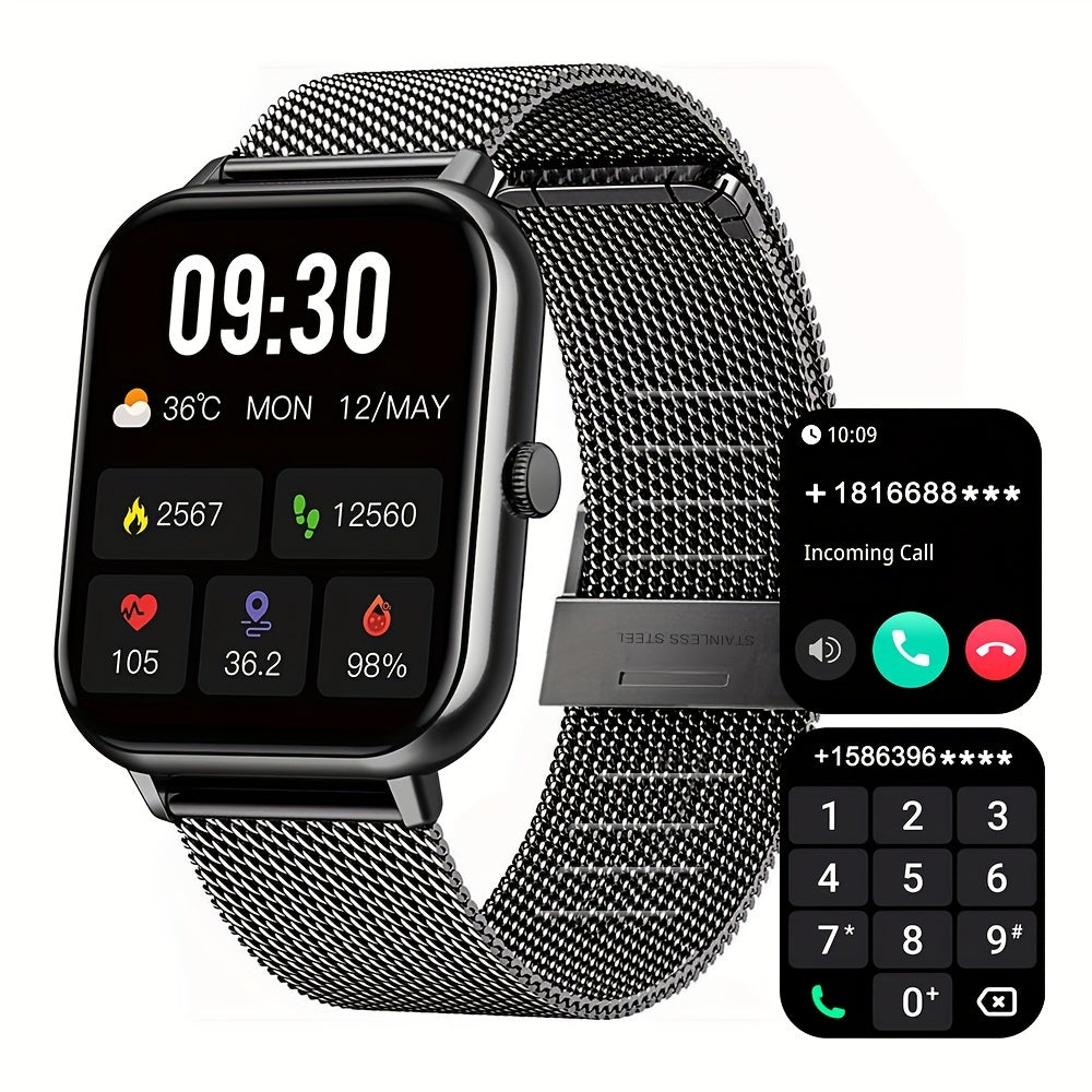 Smartwatch Damski/Męski 4.65cm Full Touch - 100+ Trybów Sportowych, AI, Gry