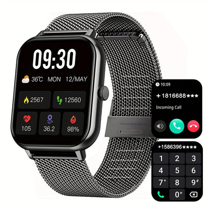 Smartwatch Damski/Męski 4.65cm Full Touch - 100+ Trybów Sportowych, AI, Gry