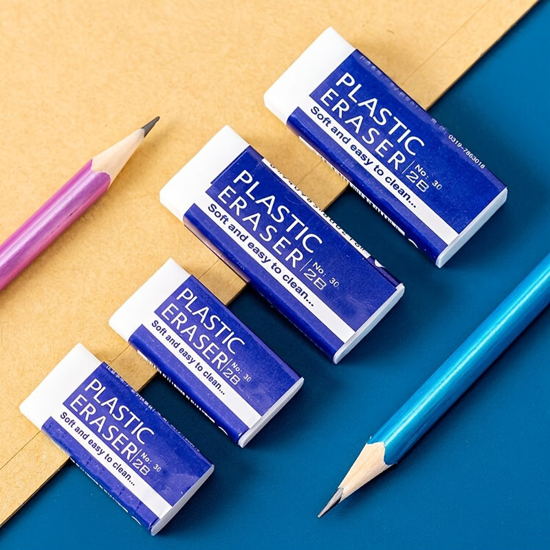 6pcs Eraser Set - Perfect for School Students - Pencil Exam & Art Erasers - 2B Eraser - Great Student Prize!