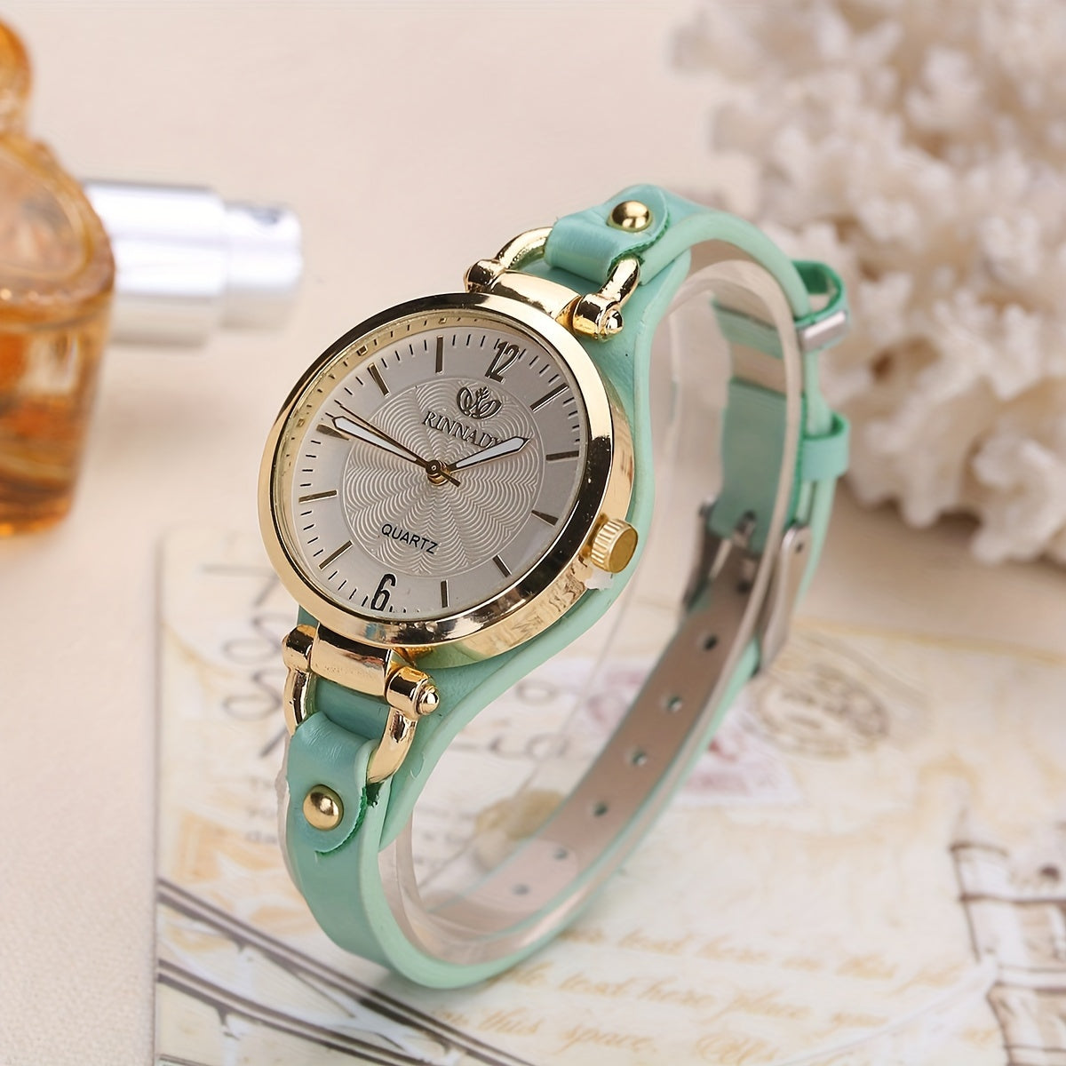 Leather Strap Watch Strap Fashion Ladies Quartz Watch Fancy Women Watches Jewelry Sophisticated And Stylish Women Watch