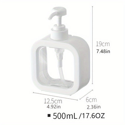 300/500ml Bathroom Soap Dispensers Refillable Lotion Shampoo Shower Gel Holder Portable Empty Bottle
