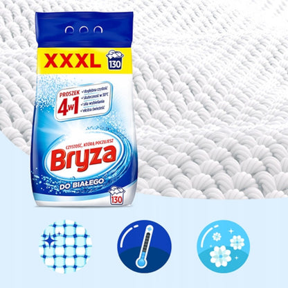 White washing powder BRYZA 4w1 XXXL 130 wash 8.45 kg