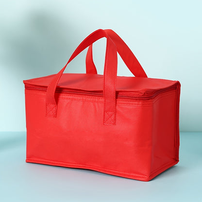 1pc Insulated Cooler Bag for Drinks and Lunch - Portable and Durable Aluminum Foil Material - Keep Your Food and Drinks Fresh and Cold All Day