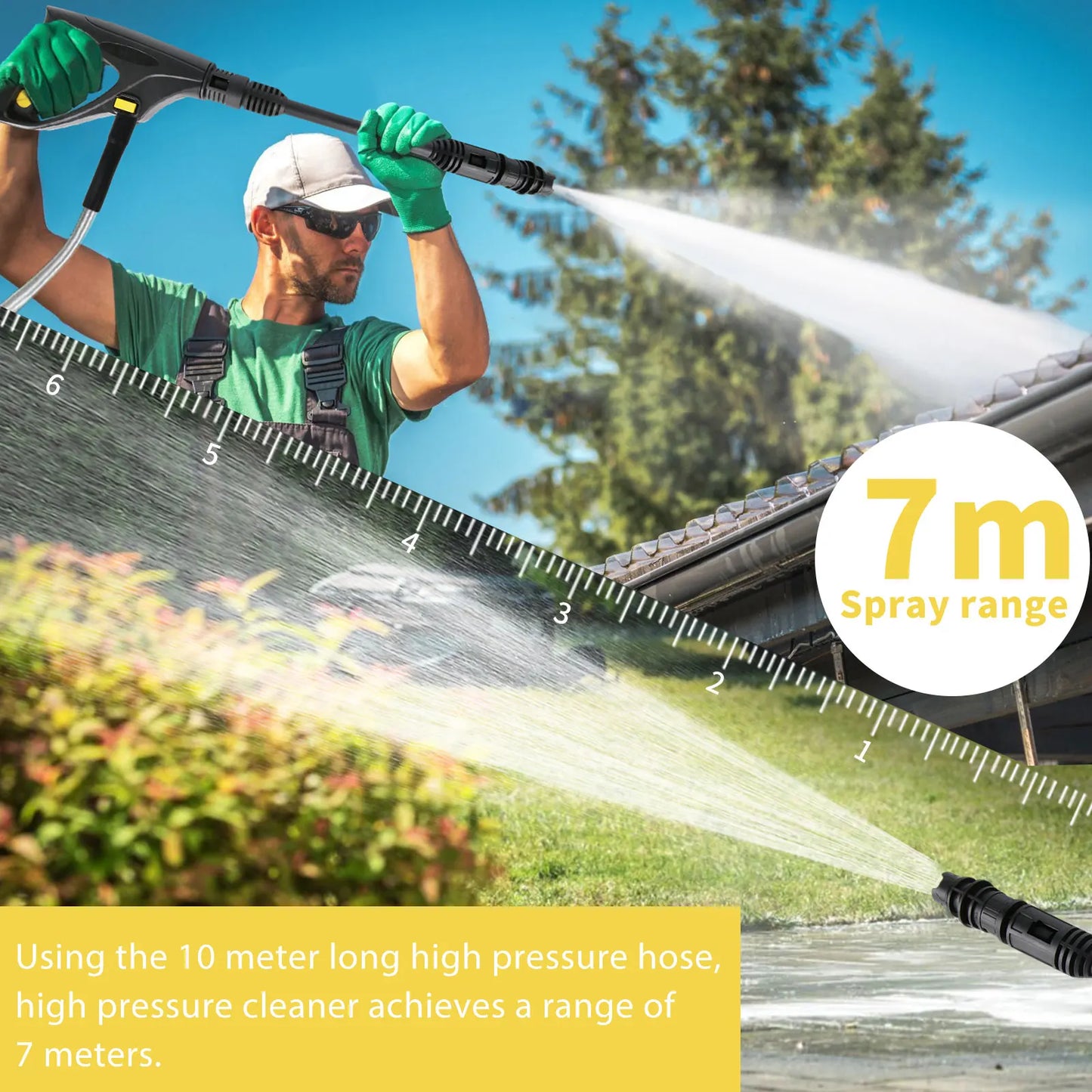 Myjka 135Bar 1500W Electric - High Pressure Washer Car Garden Washing Water Spray Gun High-Power Pump