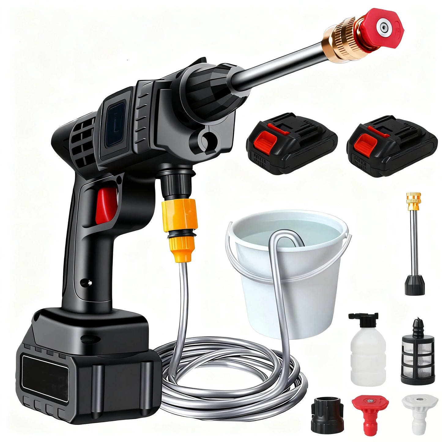 Myjka 1500W WUIETI High Pressure Cleaner - Kompatybilna z Karcher do Domu i Ogrodu