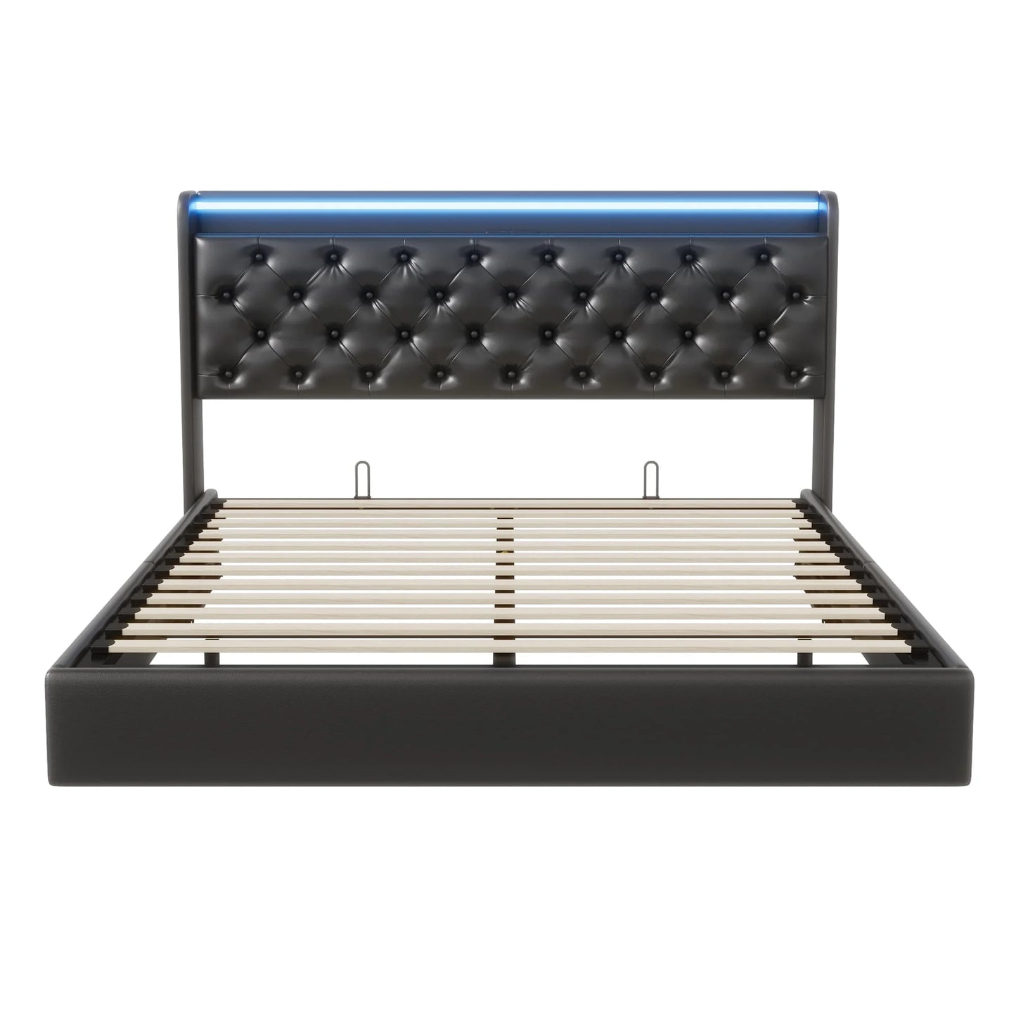 Łóżko MGMYM 140/160x200cm LED RGB USB - Tapicerowane Floating Design