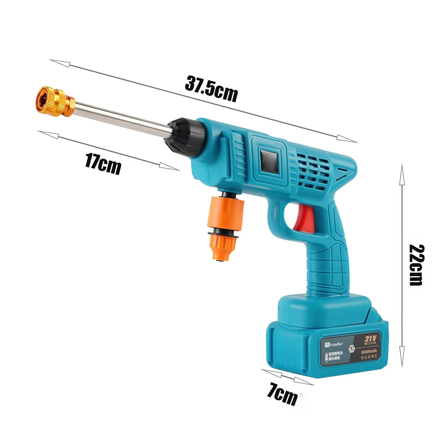 Myjka 300W 30BAR Makita 18V - Cordless High Pressure Cleaner Spray Water Gun Garden Wash Machine