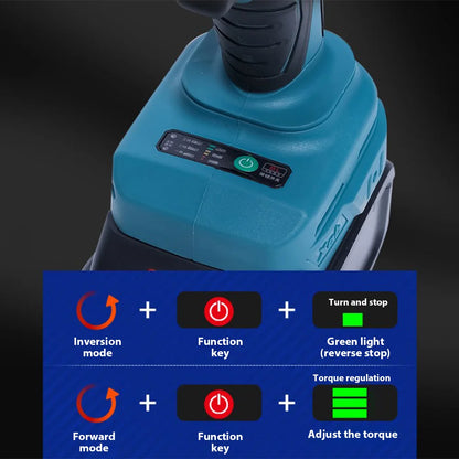 Klucz Udarowy 3000N.m 1/2" Brushless - Makita 18-21V Bezprzewodowy Variable Speed