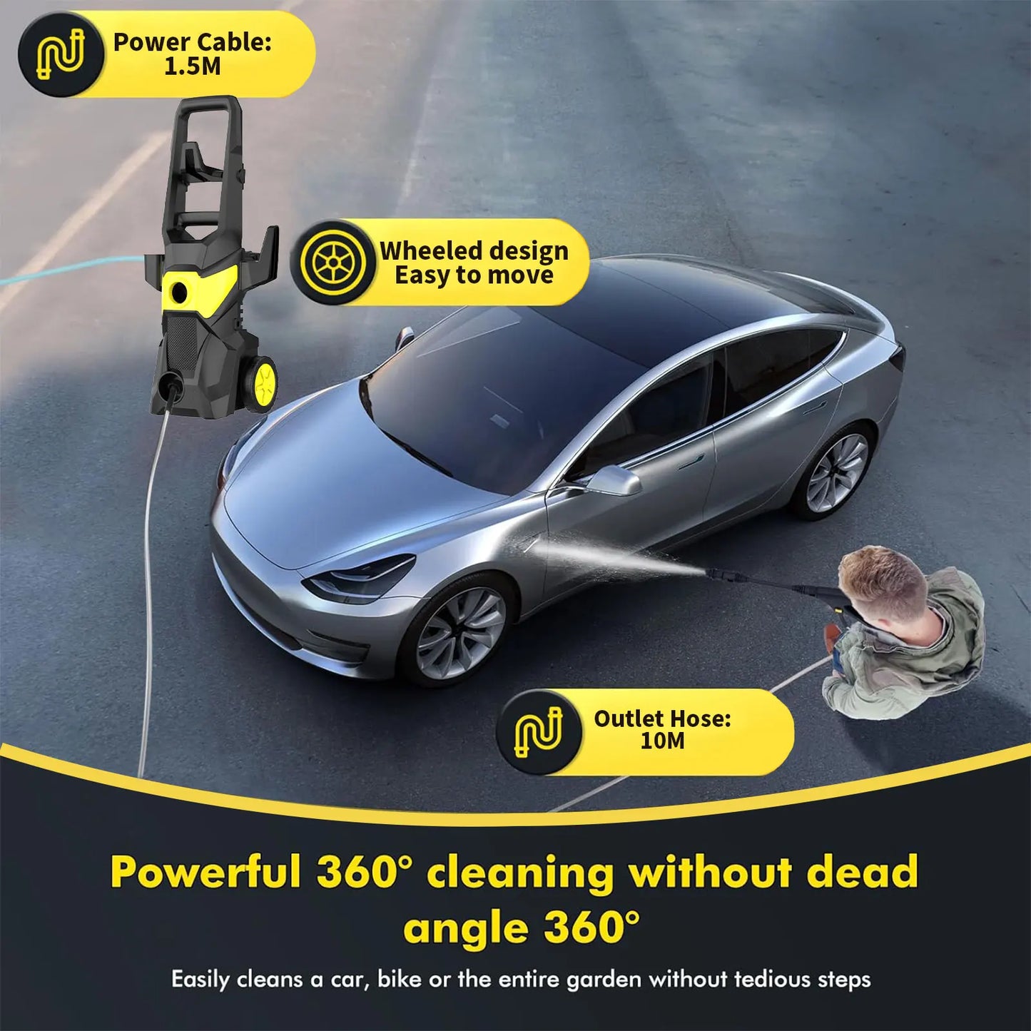 Myjka 300W 30Bar Makita 18V Bezprzewodowa - Cordless High Pressure Cleaner do Ogrodu