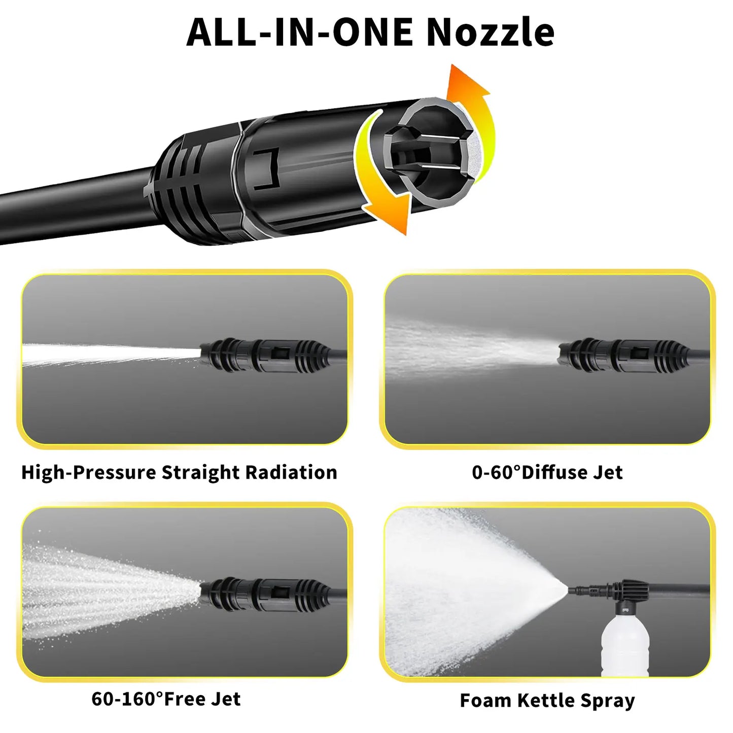 Myjka 135Bar 1500W Electric - High Pressure Washer Car Garden Washing Water Spray Gun High-Power Pump