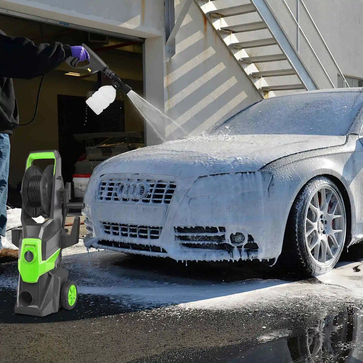 Myjka 150Bar 1500W Household - High Pressure Cleaner Car Washers Garden Washing Water Gun Watering