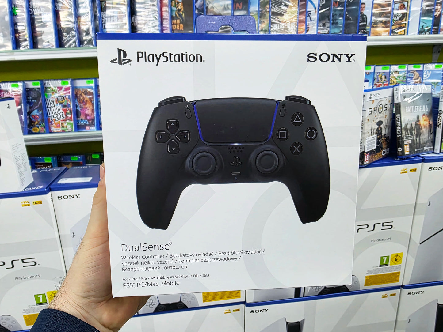 Kontroler Sony DualSense PS5 Czarny - Oryginalny Pad do PlayStation 5