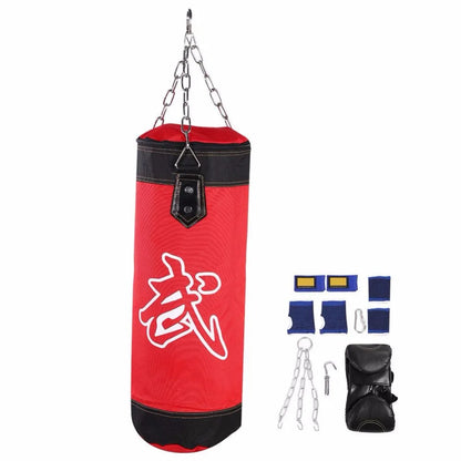 Worek Bokserski 60/80/100cm - Treningowy Punching Bag z Rękawicami do Karate Taekwondo MMA