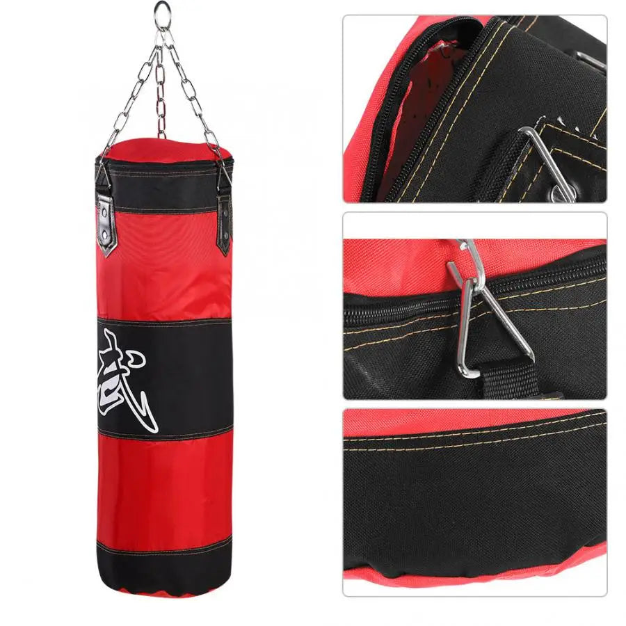 Worek Bokserski 60/80/100cm - Treningowy Punching Bag z Rękawicami do Karate Taekwondo MMA