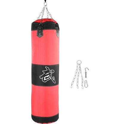Worek Bokserski 60/80/100cm - Treningowy Punching Bag z Rękawicami do Karate Taekwondo MMA