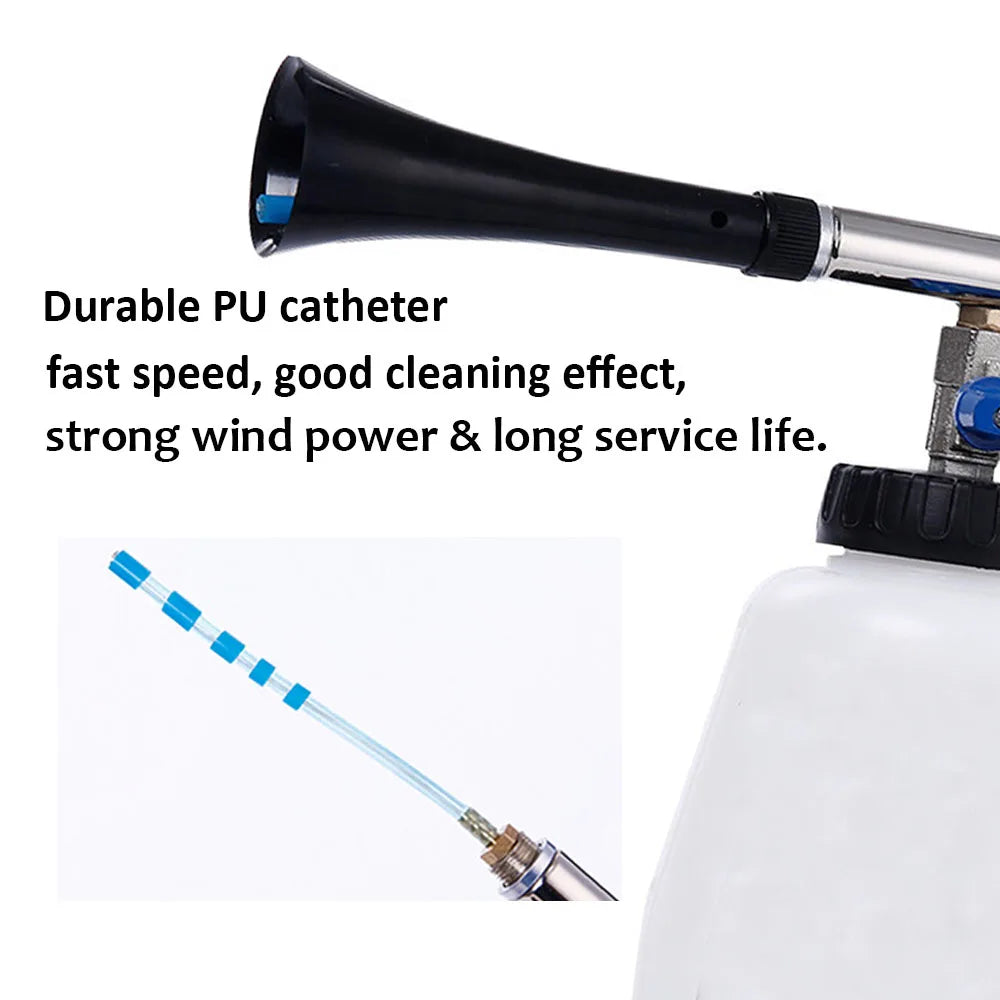 Pistolet Tornado do Mycia Samochodu - Szczotka Detailingowa High Pressure z Przyłączem Europejskim
