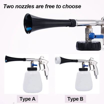 Pistolet Tornado do Mycia Samochodu - Szczotka Detailingowa High Pressure z Przyłączem Europejskim