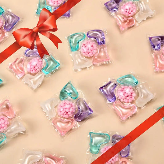 50Pcs Laundry Detergent Soap Box 5 in 1 Multi-purpose Strong Detergent Laundry Cleaning Washing Capsules for Home Dormitory