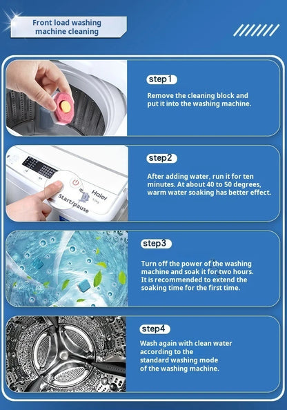 Washing Machine Cleaner Effervescent Tablets Deep Cleaning Washer Stains Detergent Laundry Tub Safe Deodorizer Household Tools