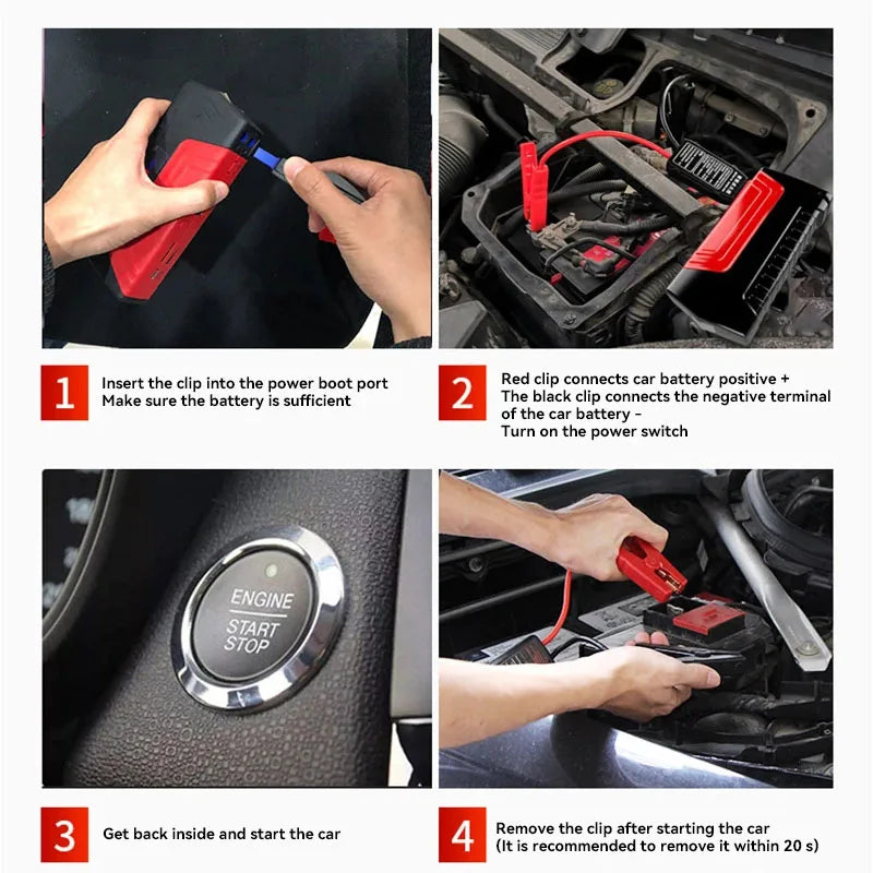 Rozrusznik Samochodowy 18800mAh - Powerbank 12V Benzyna Diesel