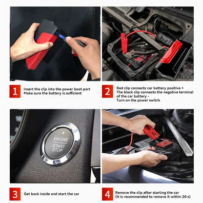 Rozrusznik Samochodowy 18800mAh - Powerbank 12V Benzyna Diesel