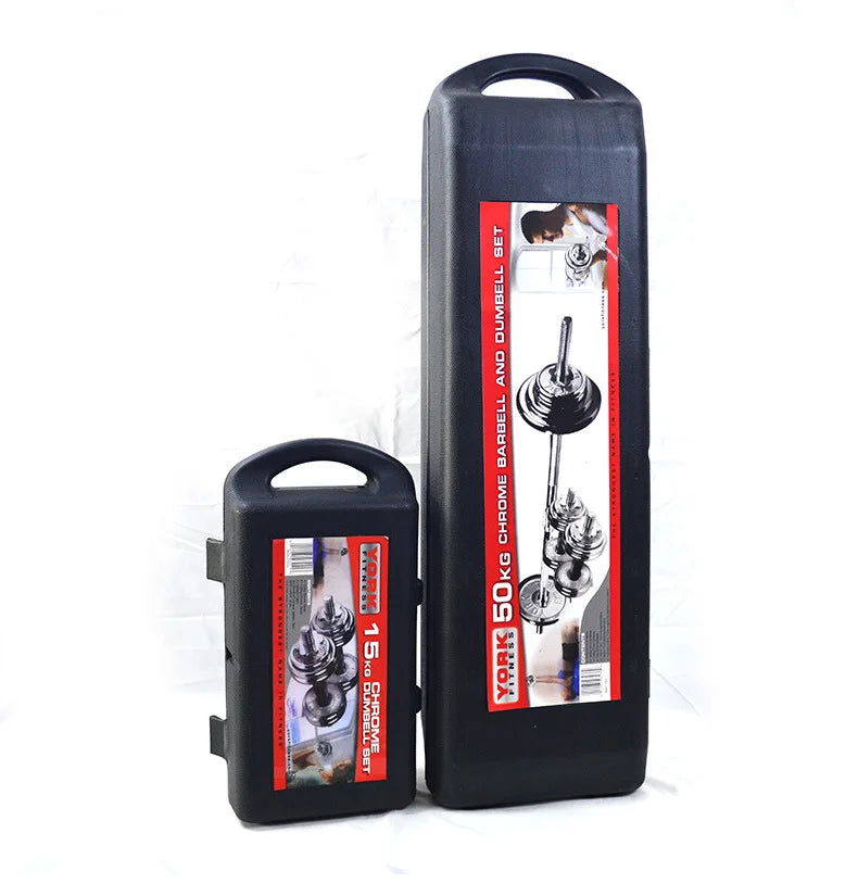 Żeliwne Hantle 10-30kg - Zestaw Hantli i Sztangi do Siłowni Domowej z Pudełkiem