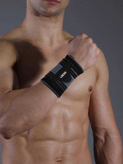 1 Pc Elastic Adjustable Wrist Band Support for Weightlifting Basketball 7114A